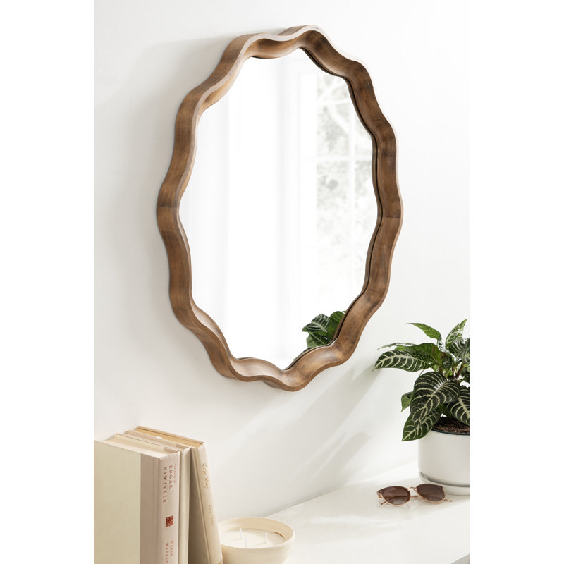 Joss & Main Canonbury Wood Scalloped Wall Mirror & Reviews Wayfair